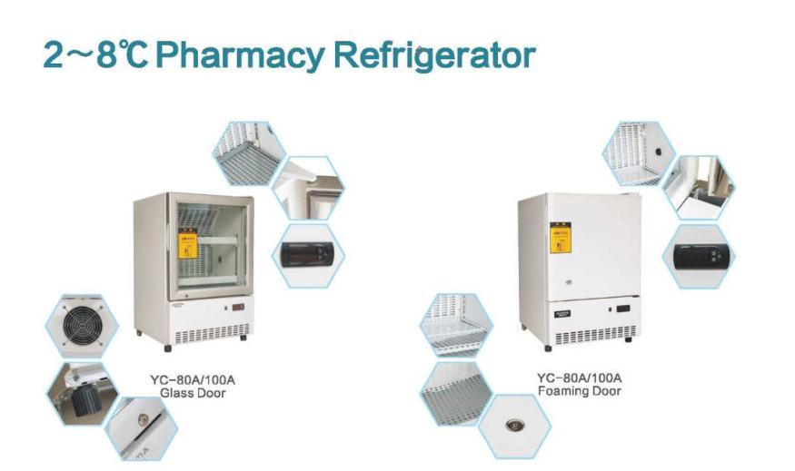 Aucma-80L-2-8-Degree-Pharmay-Refrigerator-Lab-Medical-Refrigerator-for-Vaccine-Storage (2)