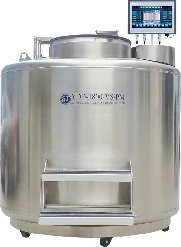 Stainless Steel Wide Neck Large Capacity -196℃ Liquid Nitrogen Tank Cryobiobank Series 