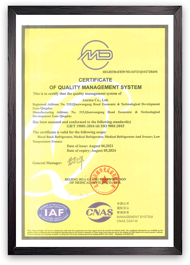 Certificate ISO 9001 13485