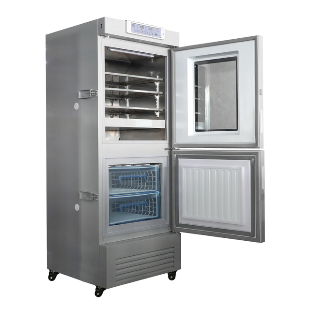 YCD-288A, 100 Liter Freezer (-40~-20º C) , 188 Liters Refrigerator (2-8º C), Pharmacy Refrigerator with Freezer