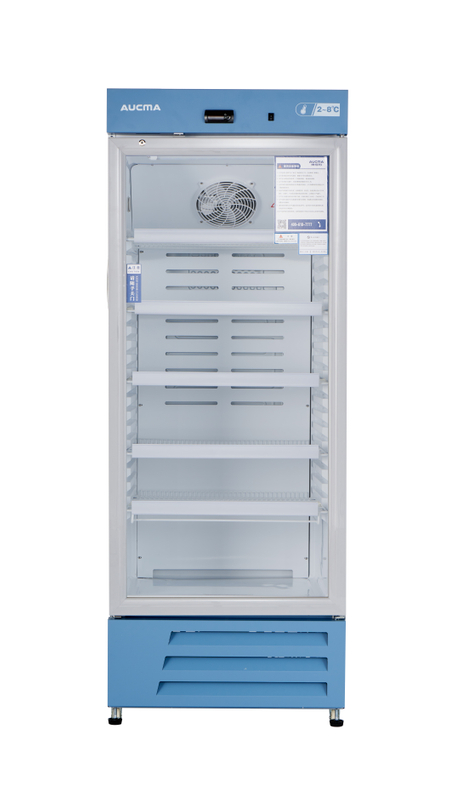 YC-280 2-8℃ 280L Glass Door China Pharmacy Refrigerator