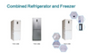 YCD-208, CFC-free Technology, LCD display Combined Refrigerator And Freezer